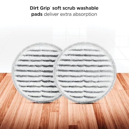 Shark Steam & Scrub Steam Mop, All-in-One Scrubbing and Sanitizing Hard Floor Cleaner, LED Headlights, 4 Dirt Grip Soft Scrub Pads Included, XL Water Tank, Swivel Steering, Hawaiian Grey, S8001 thumbnail 8