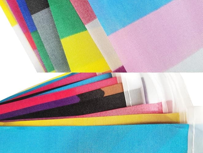 60 All Pride Rainbow Gay String Flag, 66 ft Progress Rainbow Gay Pride Flag Bunting Banner,LGBTQ Flag Banner Decoration for Sports Events, Grand Opening, Party thumbnail 4