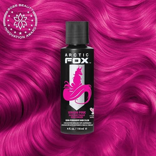 ARCTIC FOX Vegan and Cruelty-Free Semi-Permanent Hair Color Dye (4 Fl Oz, VIRGIN PINK) thumbnail 2