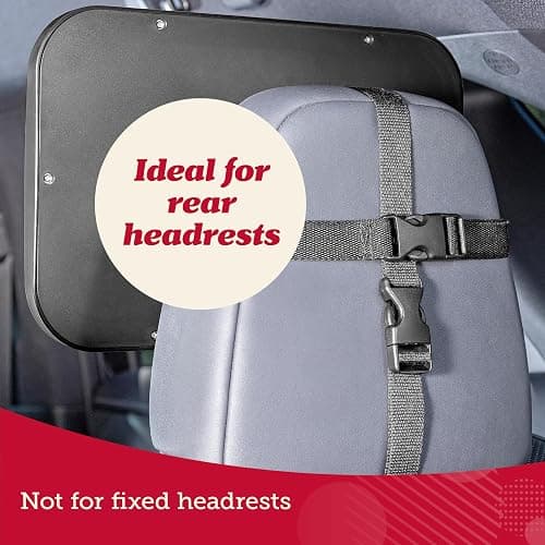 Lusso Gear Baby Car Mirror - Shatter-Resistant Glass & Stable Rear-Facing Headrest Mount - Wide-Angle Baby Mirror for Car Backseat View - Auto Essentials for Babies - 11.5 in, Black thumbnail 8