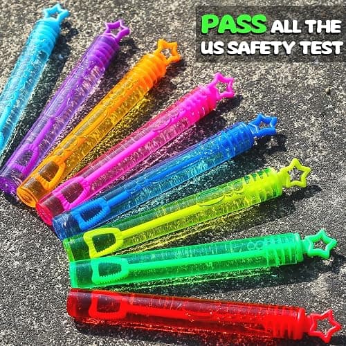 32 Pcs 8 Colors Neon Bubbles Party Favors For Kids, Mini Star Bubble Wand Bulk In Gift Box as Goody Bags Stuffer, Classroom Giveaways, Carnival Prizes Toy, Birthday Treats, Party Supplies For Toddlers thumbnail 6