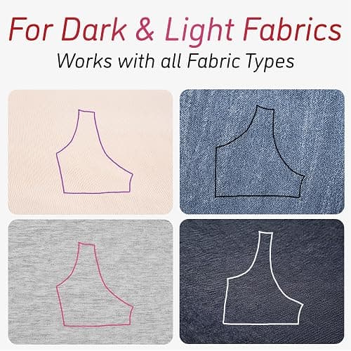 Lange & König Air & Water Erasable Fabric Markers for Sewing Products - Sewing Supplies Quilting Supplies Sewing Accessories Sewing Gifts Quilting Gifts Embroidery Supplies, Tailors Chalk Alternative thumbnail 3