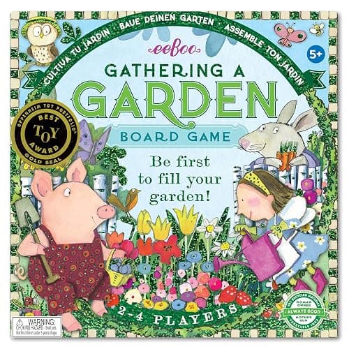 eeBoo Gathering a Garden Board Game - Award Winning Patience & Plant Counting Garden Game, Screen-Free Fun for 2-4 Players, Kids Ages 5 and up thumbnail 2