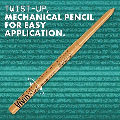 NYX PROFESSIONAL MAKEUP Mechanical Eye Pencil,Vivid Rich Mechanical, Creamy Retractable Eyeliner - Always Onyx, Black Eyeliner thumbnail 7