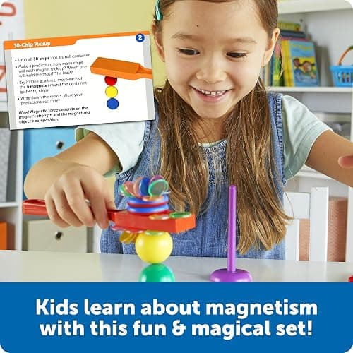 Learning Resources STEM Explorers -Ages 5+,39 Pieces, Magnet Movers, Critical Thinking Skills, STEM Certified Toys, Magnets Kids,Magnet Set thumbnail 2