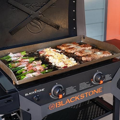 Blackstone 2311 Iron Forged 28” Omnivore Griddle with X-Braced Hood, Powder Coated Steel, Black thumbnail 7
