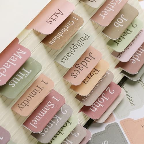 Mr. Pen- Bible Tabs, 75 Boho Theme Laminated Tabs for Women and Men, Study Bible Index, Book Labels thumbnail 8