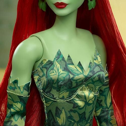 Barbie Signature Poison Ivy Collector Doll with Posable Body, Iconic Outfit, & Accessories, DC Batman 85th Anniversary Collectible thumbnail 4