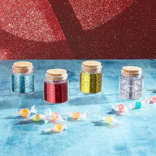 Patelai 24 Pack Small Glass Jars with Cork Stoppers Mini Potion Bottles Clear Empty Glass Bottles for DIY Art Crafts Message Decoration for Wedding Birthday Gifts Party Favors (50 ml/1.7 oz) - 50 ml/1.7 oz - 24 thumbnail 7