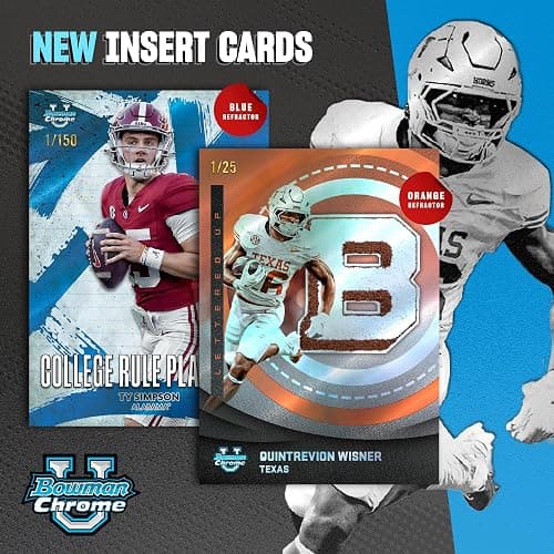 2025 Bowman University Chrome Football - Factory Sealed - Mega Box thumbnail 5