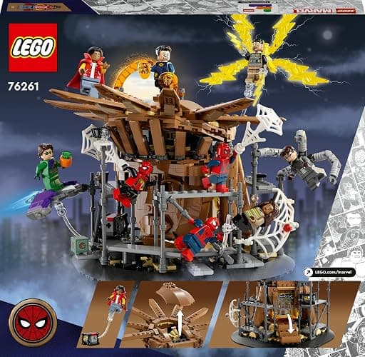 LEGO 76261 Marvel Spider-Man Final Battle Set, Recreate Spider-Man: No Way Home Scene with 3 Peter Parkers, Green Goblin, Electro, Sandman, Ned, Doctor Strange and MJ Minifigures, Collectible Model thumbnail 11