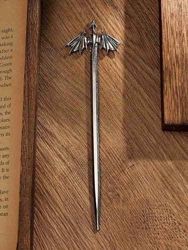 💜💜HAQUIL Dragon Wing Hair Stick, Vintage Viking Jewelry Clip Minimalist Hair Accessories for Women thumbnail 5