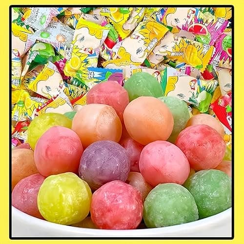 JOIYSVEN- Extreme Sour Hard Candy 100g （3.53Ounce）- Assorted Flavors- Extreme Sour Candy Challenge – Retro Party Bag & Gift Hamper Treats Bulk,For pranks, Christmas, Chinese snacks, final boss sour candy thumbnail 7