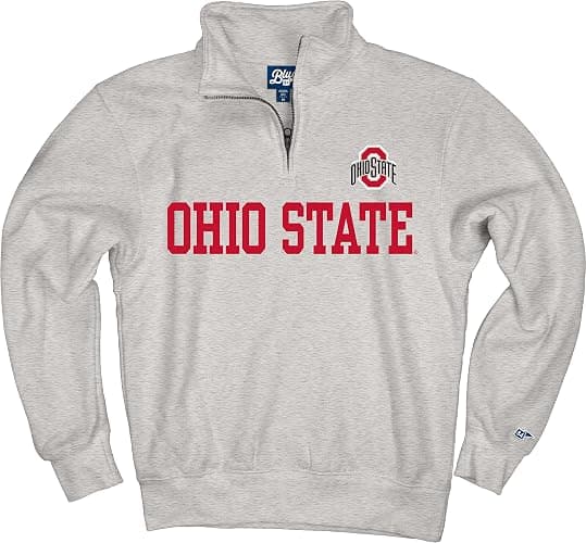 Blue 84 Men's Quarter Zip Sweatshirt Grey thumbnail 3