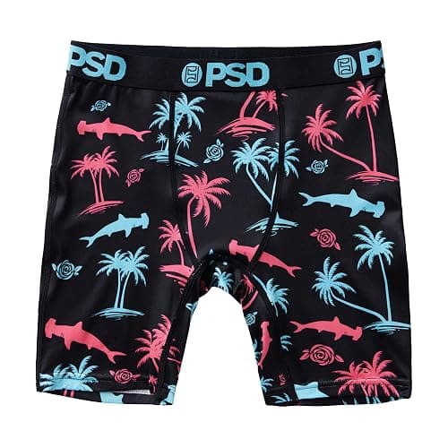 PSD Boys Boxer Briefs – Palm Shark, Comfortable Breathable Underwear for Boys, Boys Underwear Ages 6-16, Large - Image 1