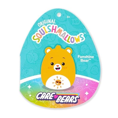 Squishmallows Original Care Bears 12in Funshine Bear – Official Jazwares Plush (Medium-Sized) thumbnail 6