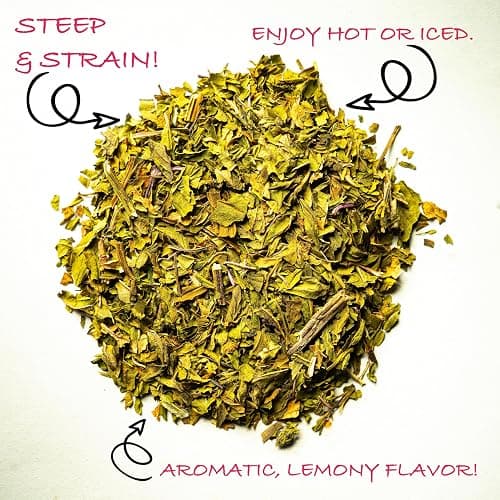 Worldwide Botanicals Organic Lemon Balm Tea, 6 Ounces - Loose Leaf Premium Herbal Tea | 100% Pure Lemon Balm Leaves | For Stress Relief and Good Digestion | Kosher thumbnail 3