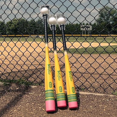 Victus Yardstick, Plastic Baseball Bat for Kids with Custom Plastic Ball, for Use on Turf or Grass, 2 5/8” Barrel and Soft Touch Grip, Lightweight Backyard Baseball Set, 27” thumbnail 5
