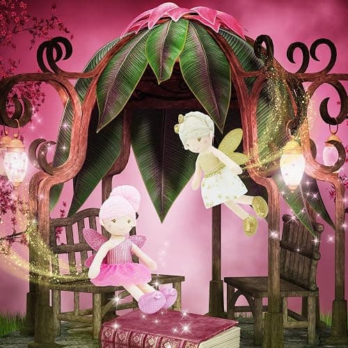 June Garden 12" Enchanted Garden Fairy Doll Joyce - Plush Stuffed Soft Doll Girl Gift - Gold Outfit and Wings thumbnail 7