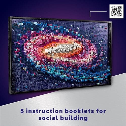 LEGO Art The Milky Way Galaxy Building Set - Space Decor DIY Kits for Adults for Bedroom Wall, Ages 18+ - Gift Ideas for Space Lovers, Men & Women - Includes Frame for Display - 31212 thumbnail 5