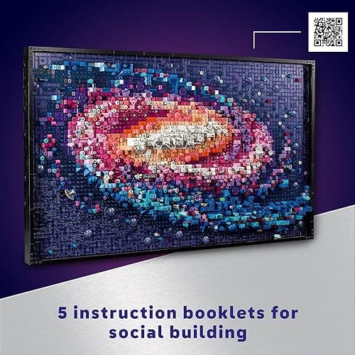 LEGO Art The Milky Way Galaxy Building Set - Space Decor DIY Kits for Adults for Bedroom Wall, Ages 18+ - Gift Ideas for Space Lovers, Men & Women - Includes Frame for Display - 31212 thumbnail 5