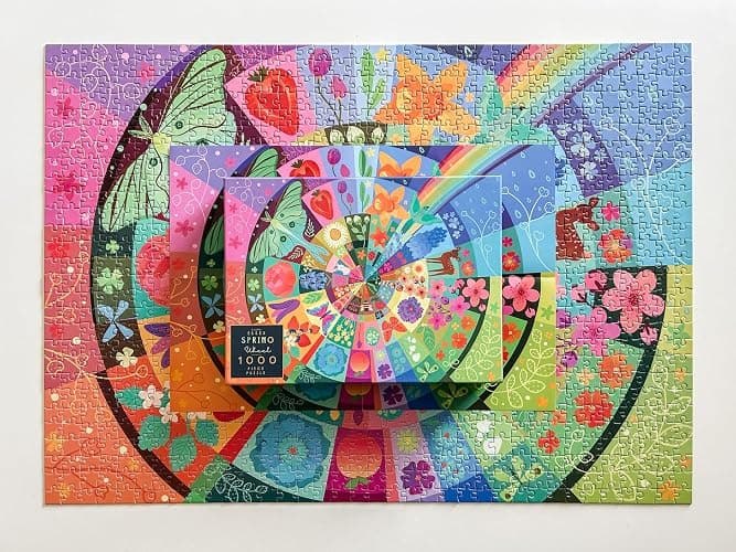 Elena Essex Puzzles 1000 Pieces - Spring Wheel, Jigsaw Puzzles 1000 Pieces, Spring Puzzle, Color Spring Summer Flower, Size 28 x 20 inches thumbnail 8