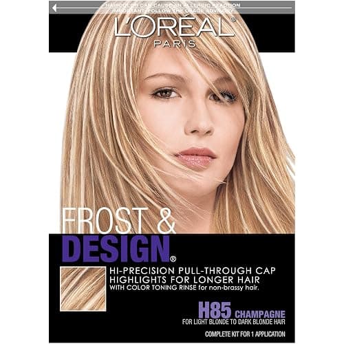 L'Oreal Paris Frost and Design Cap Hair Highlights For Long Hair, H85 Champagne, 1 kit - Image 1