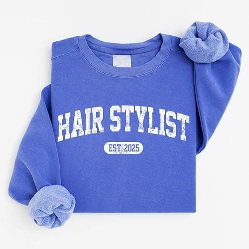 Chillever Personalized Hairstylist Sweatshirt, Custom Hairdresser Sweater, Salon Crewneck, Graduation Gift for Beauty Professional, Appreciation Week Present thumbnail 4