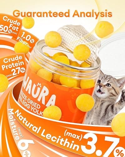 Pawaura 10.6oz Freeze Dried Quail Egg Yolk Cats & Dogs, Treats, Single Ingredient, Freeze-Dried Pet Food for Dogs, Cats, No Additives | Grain Free | Support for Skin and Coat Health thumbnail 8