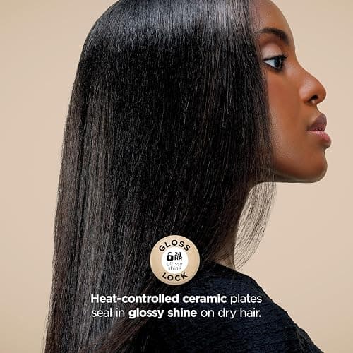 Shark Glam Ceramic & Powerful Air Styling & Drying System, with Silki Straightener & Shark Glossi Air Glosser, for Drying, Curling, Straightening & Glossing, Gold, HD6051S (Straight & Wavy Hair) thumbnail 8