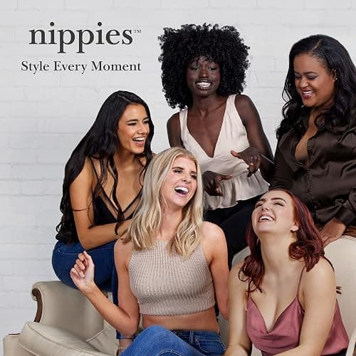 Nippies Nipple Covers for Women - Reusable Sticky Silicone Pasties with Travel Case - Original Circle or Lift Style Available thumbnail 8