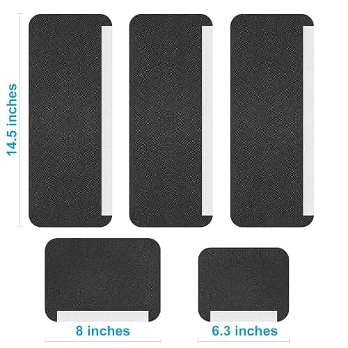 Miss.Silk Refrigerator Door Handle Covers, Set of 5, Keep Your Kitchen Appliance Clean from Smudges, Drips, Food Stains, Oil, Handmade Decor Protector for Fridge, Ovens, Dishwashers (Black) thumbnail 2
