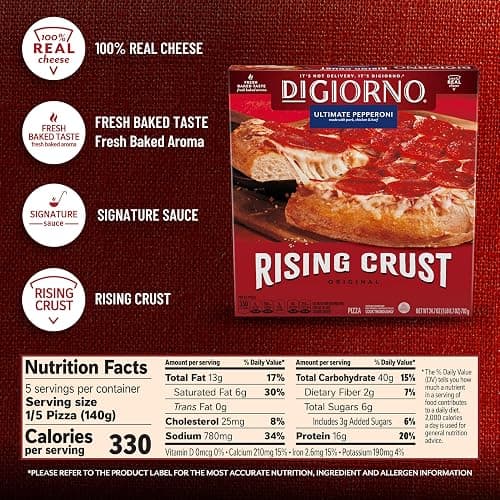 Digiorno Frozen Pizza, Rising Crust Pepperoni Pizza 24.7 oz thumbnail 2