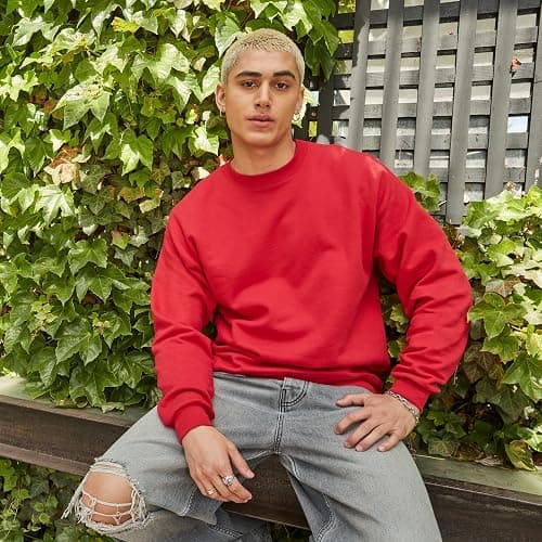 Hanes Men's Sweatshirt, EcoSmart Fleece Crewneck Sweatshirt, Big & Tall Available, 1 or 2-Pack thumbnail 3