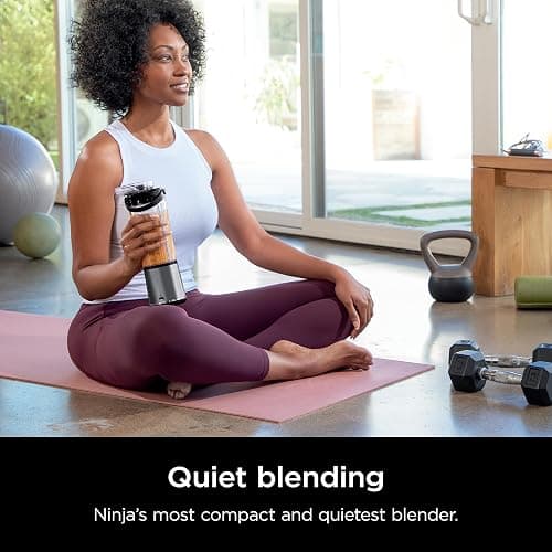 Ninja BC151BK Blast Portable Blender, Cordless, 18oz. Vessel, Personal Blender-for Shakes & Smoothies, BPA Free, Leakproof-Lid & Sip Spout, USB-C Rechargeable, Dishwasher Safe Parts, Black thumbnail 9