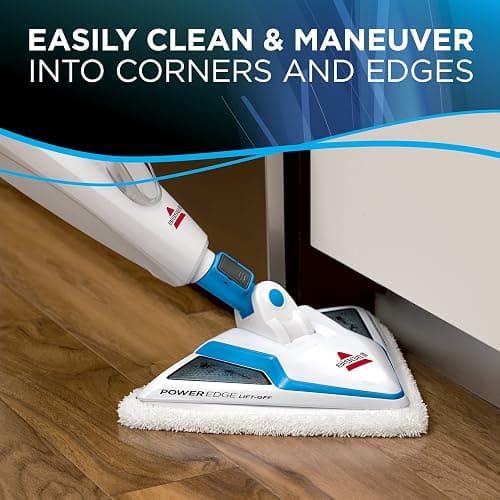 Bissell 2078C PowerEdge 2-in-1 Steam Mop, White/Blue - Blue thumbnail 4