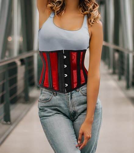 LARTIGUE Women Heavy Spiral 26 Steel Boned Underbust Corset Satin Heavy Duty Waist Training Shaper Cincher thumbnail 2
