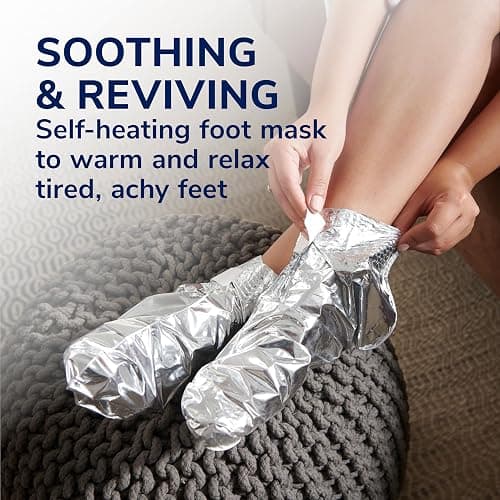 Dr. Scholl's® Tired, Achy Feet Soothing & Reviving Foot Mask, 3 Pair, Warming Booties thumbnail 2
