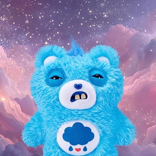 Fuggler Care Bears 9-Inch Plush Toy (Grumpy Bear) by ZURU – Funny Ugly Monster Stuffed Animal with Human-Like Teeth, Collectible Plush for Kids, Tweens, Teens, Adults & Crossover Fans thumbnail 2
