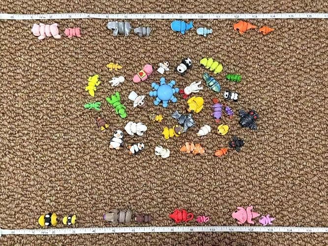 102 Pcs Mini Random 3D Printed Animal Figurines Set, Flexible Articulated Fidget Toys,Surprise 3D Printed Animals Cute Desk Decor, Party Favors, Classroom Rewards(Large & Small Sizes) thumbnail 4