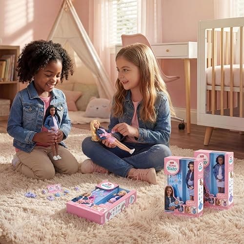 MY MINI Mom & Baby Surprise (Maria) By ZURU | mini pregnancy doll toy with newborn baby accessories, realistic nurturing play, collect all 3, play & display, kids gifts thumbnail 2