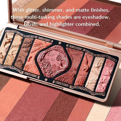 FLORASIS Floral Engraving Phoenix Makeup Palette (04 Burgundy Sunset) thumbnail 2
