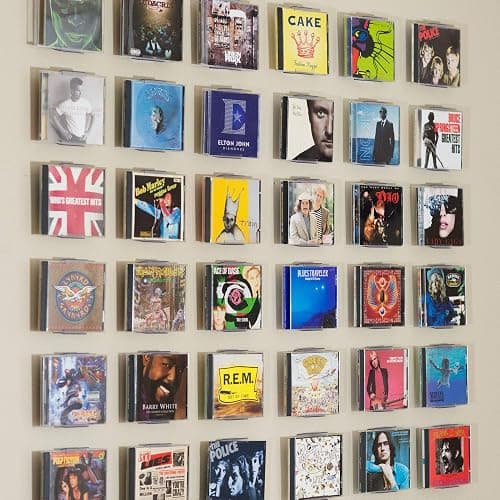 CollectorMount CD Mount 3 Pack, Shelf Stand and Wall Mount Display, Invisible and Adjustable thumbnail 4