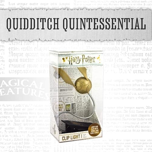 Paladone Golden Snitch Harry Potter Themed Reading Light with Lumi Clip | Battery Powered thumbnail 2