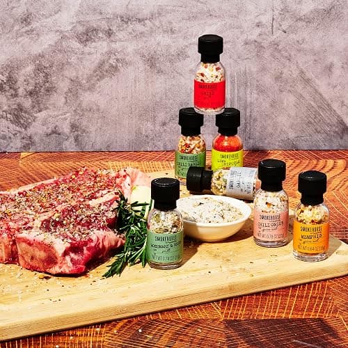 Grilling Spice Set Gift, 20 Mini BBQ Rubs & Seasonings Variety Pack, Grill Seasoning Sampler for BBQ, Smoker, Steak, Chicken Burgers, Smokehouse by Thoughtfully - Gift Set for Men, Dad, Father's Day thumbnail 5