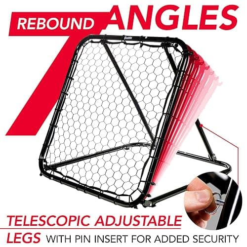 Franklin Sports Basketball Pass Back Rebounder Net - Multi-Sport Training Rebound Screen - Perfect for Passing and Shooting Practice - 3' x 3', Black (92499X) thumbnail 4