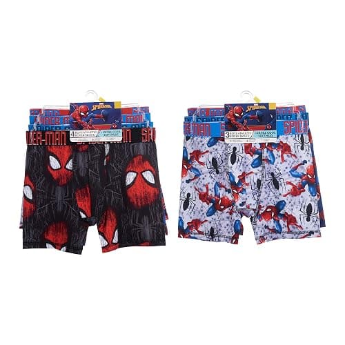 Exclusive 7-PK Athletic Boxer Briefs with Multiple Print Options sizes 4, 6, 8, 10,12 thumbnail 2