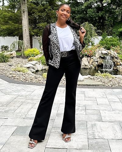Stelle Women 28"/30"/ 32" Bootcut Dress Pants Business Casual Work Pants with Pockets Pull On Regular Slacks for Office thumbnail 4
