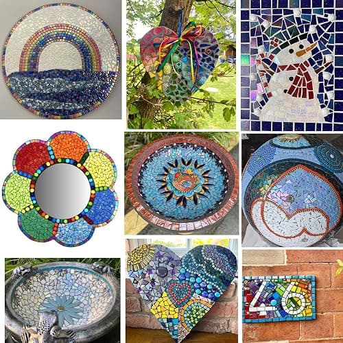Youway Style Iridescent Glass Mosaic Tiles for Crafts Bulk,200g Broken Mosaic Glass Pieces for DIY Home Garden Art Projects, Handmade Crafts & Decor thumbnail 9