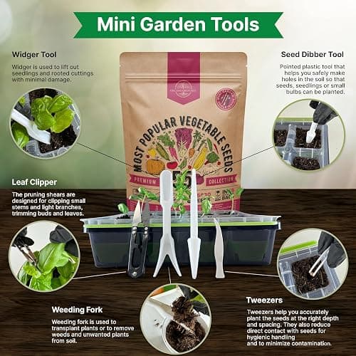 55 Vegetable Seeds Variety Pack - 35,600+ Non-GMO Heirloom Seeds for Planting Vegetables and Fruits in Individual Seed Packets, Home Garden Seeds for Hydroponic, Indoor and Outdoors Gardening thumbnail 5